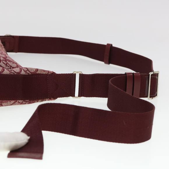 Christian Dior Trotter Canvas Shoulder Bag Red Auth rd4635 - Picture 6 of 16